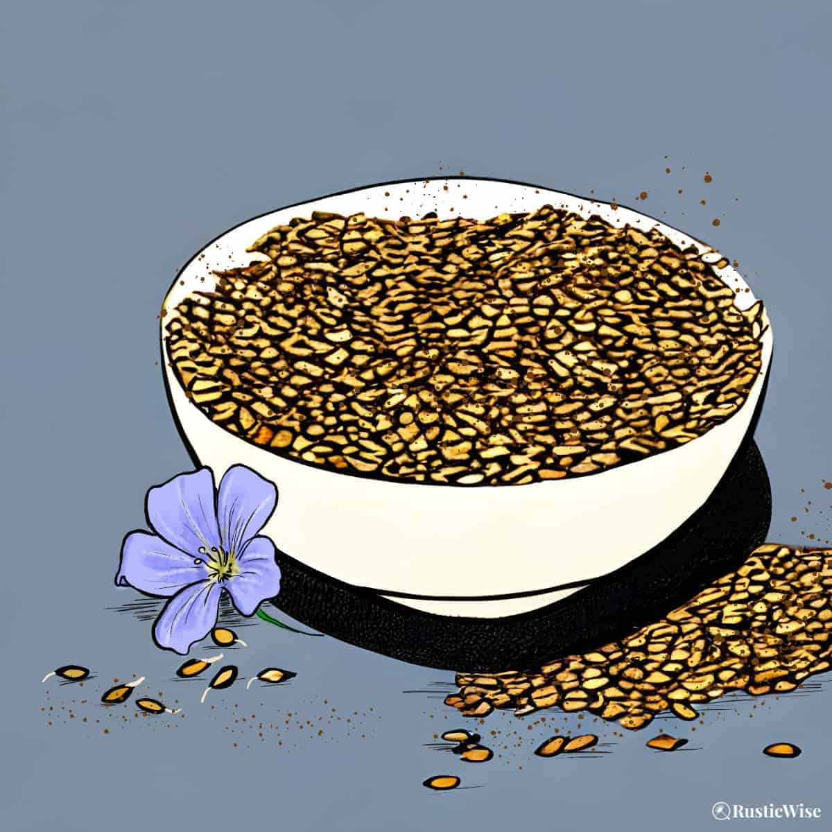 RusticWise, how to sprout flax seeds