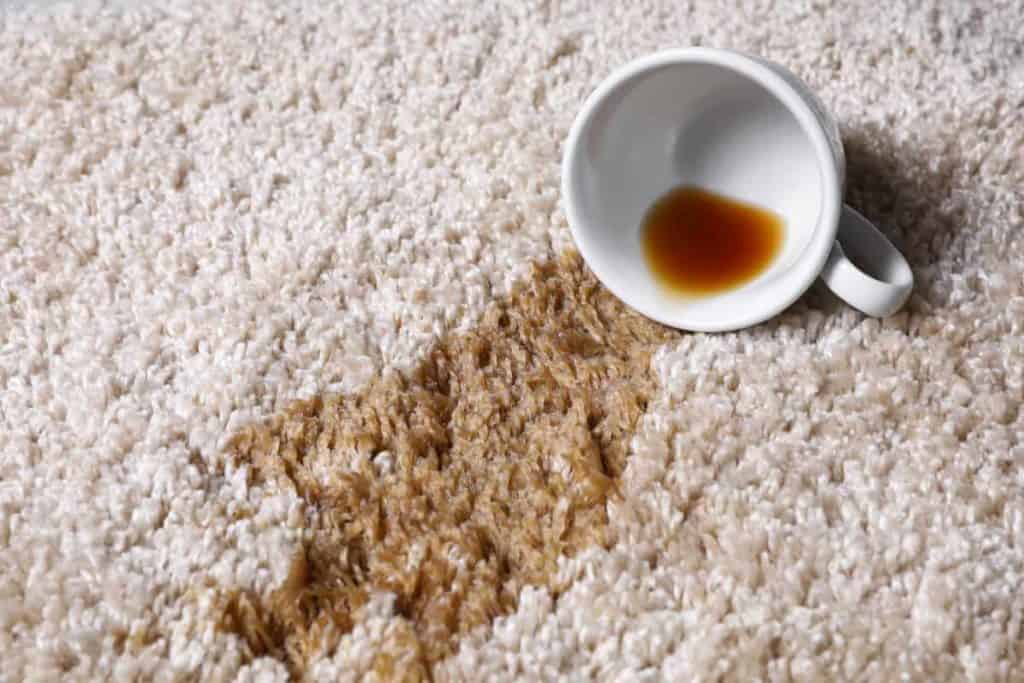 how to get tea stains out of carpet, tea cup spill