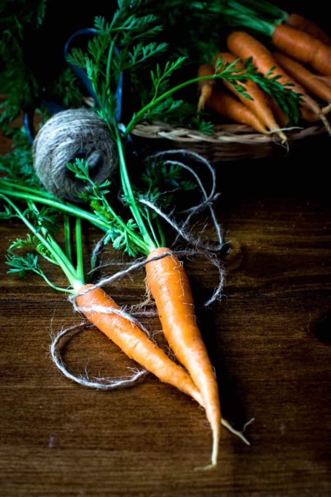 carrot microgreens, full grown carrots