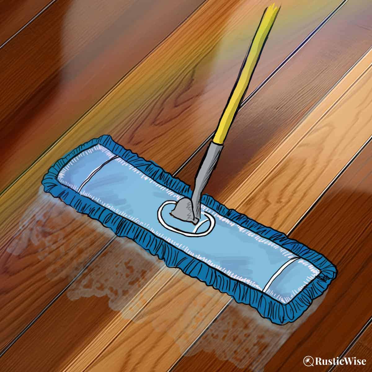 RusticWise, best way to clean engineered hardwood floors, illustration