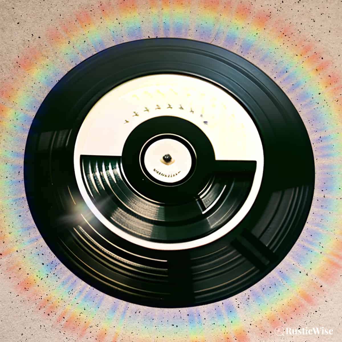 RusticWise, how to clean 78 records, illustration