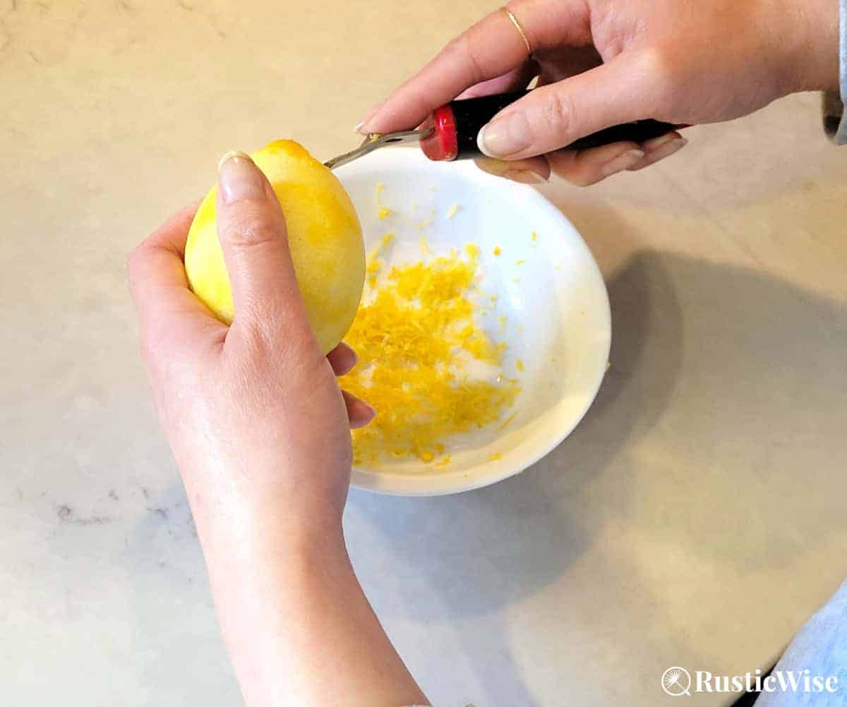 RusticWise, dandelion cookie recipe, lemon zest